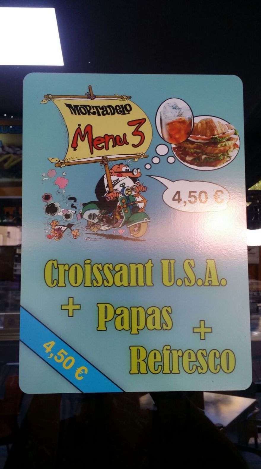 Combos: Carta de Cafetería Mortadelo Combos: Carta de Cafetería Mortadelo
