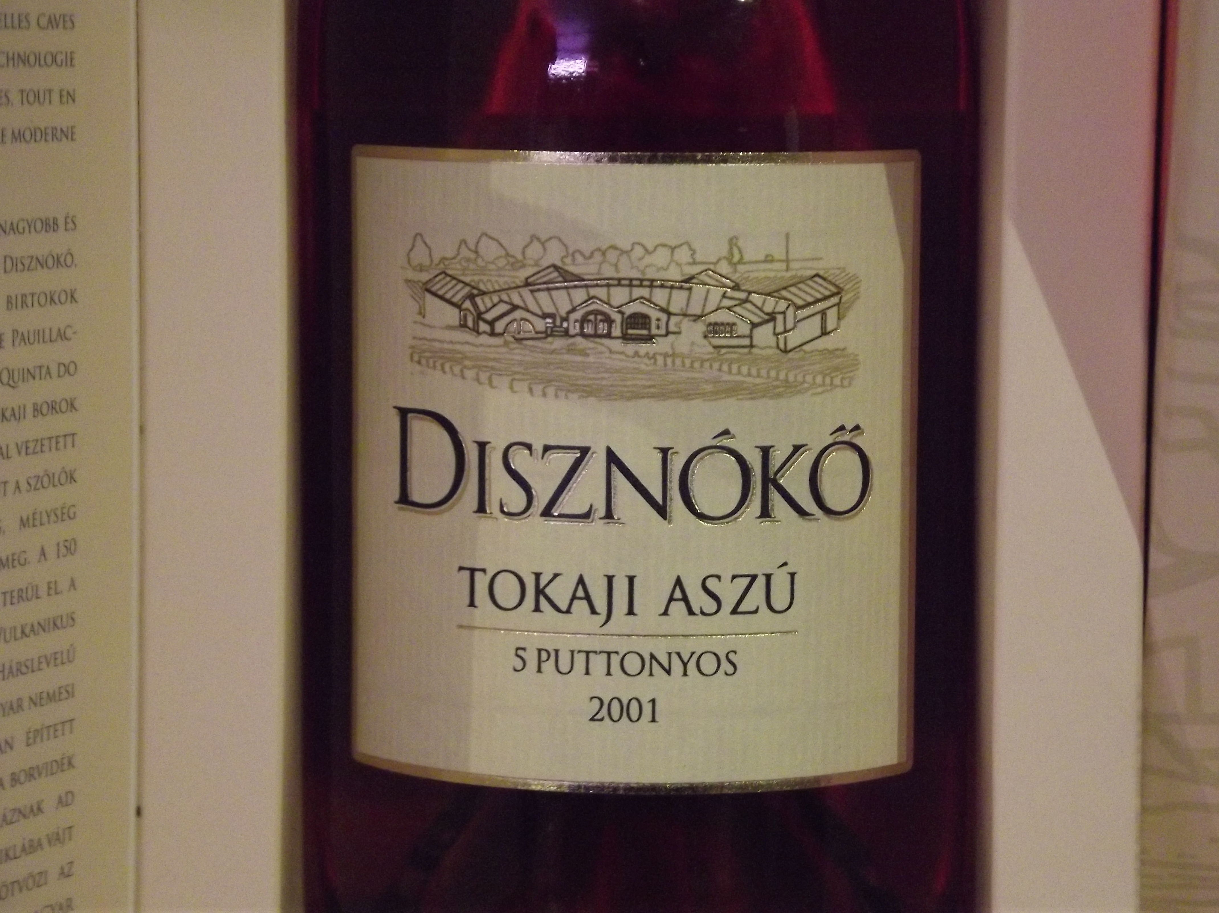 TOKAJI ASZU 5 Puttonyos Disznoko 2001: Catálogo de López Pascual TOKAJI ASZU 5 Puttonyos Disznoko 2001: Catálogo de López Pascual