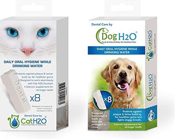 Tabletas cuidado dental CAT H20 y DOG H20 Tabletas cuidado dental CAT H20 y DOG H20