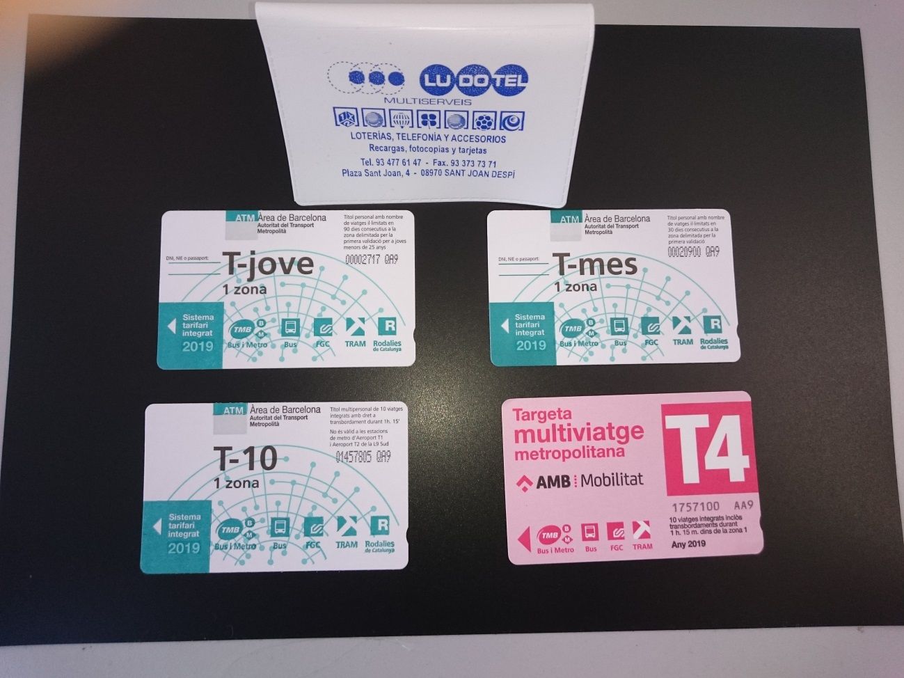 Tarjetas transporte: Servicios de Ludotel Multiserveis Tarjetas transporte: Servicios de Ludotel Multiserveis