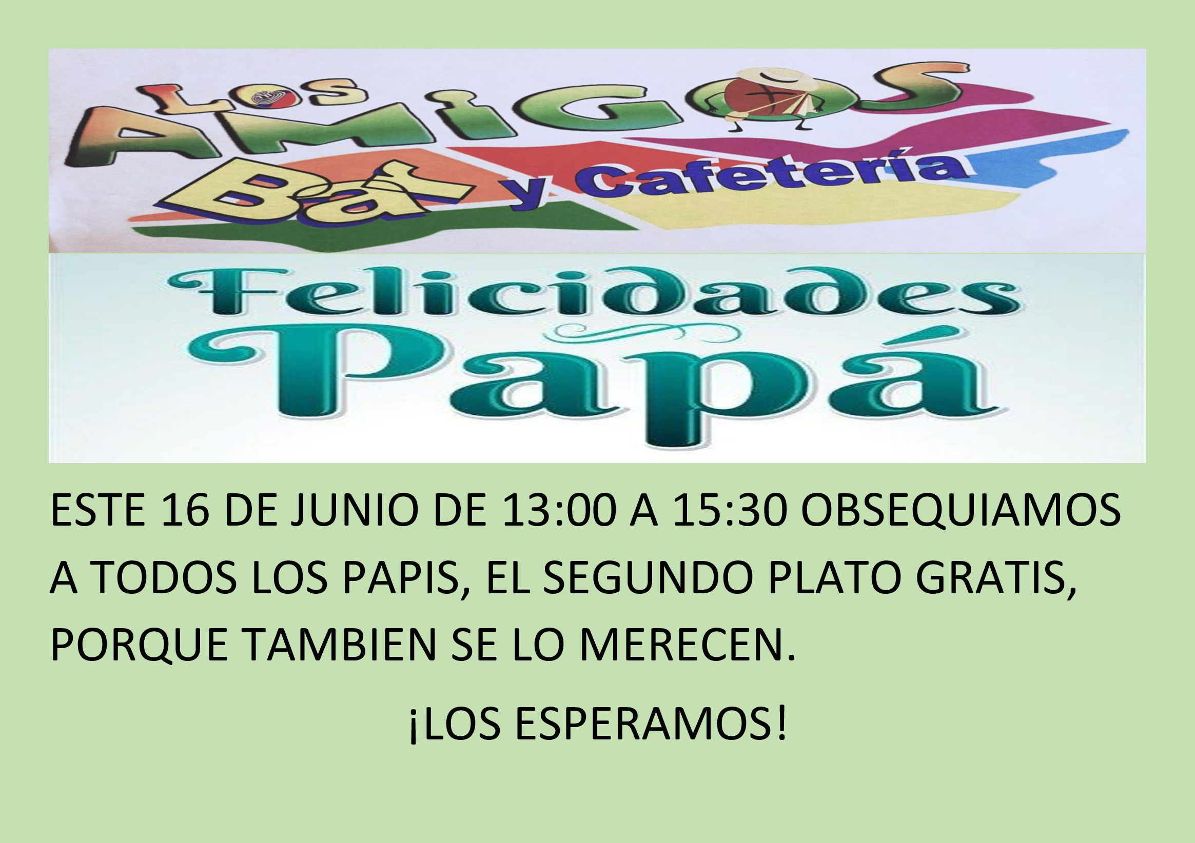 MENU PARA HOY VIERNES: Carta de Bar Cafetería Los Amigos MENU PARA HOY VIERNES: Carta de Bar Cafetería Los Amigos