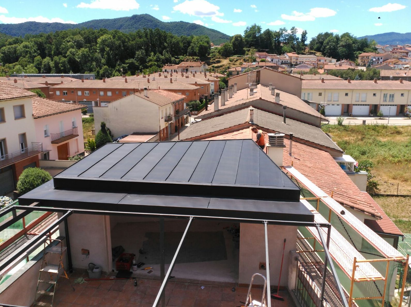cubierta de Anthra-zinc en Girona cubierta de Anthra-zinc en Girona