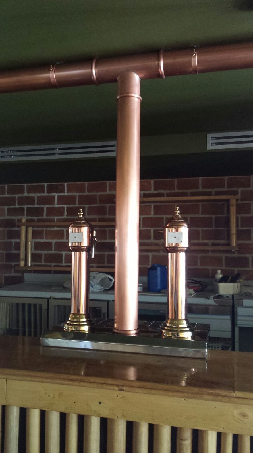 Instalación de cobre en restaurante de Torremolinos Instalación de cobre en restaurante de Torremolinos