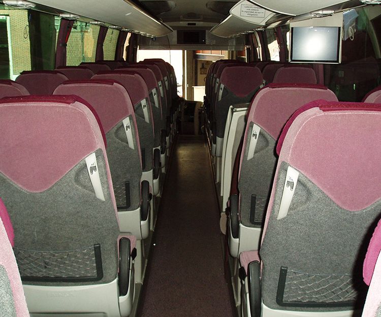 Interior de autocar