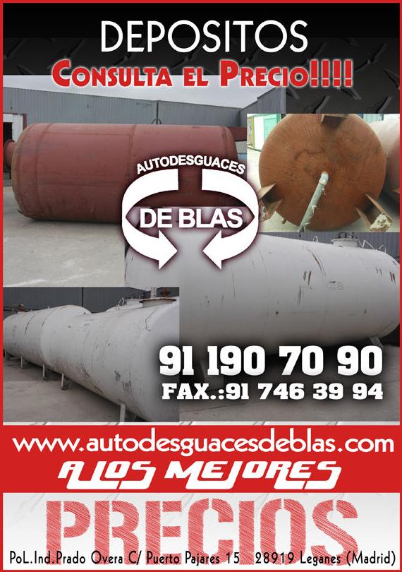 Depósitos de líquidos de segunda mano: Catálogo de Autodesguaces De Blas Depósitos de líquidos de segunda mano: Catálogo de Autodesguaces De Blas