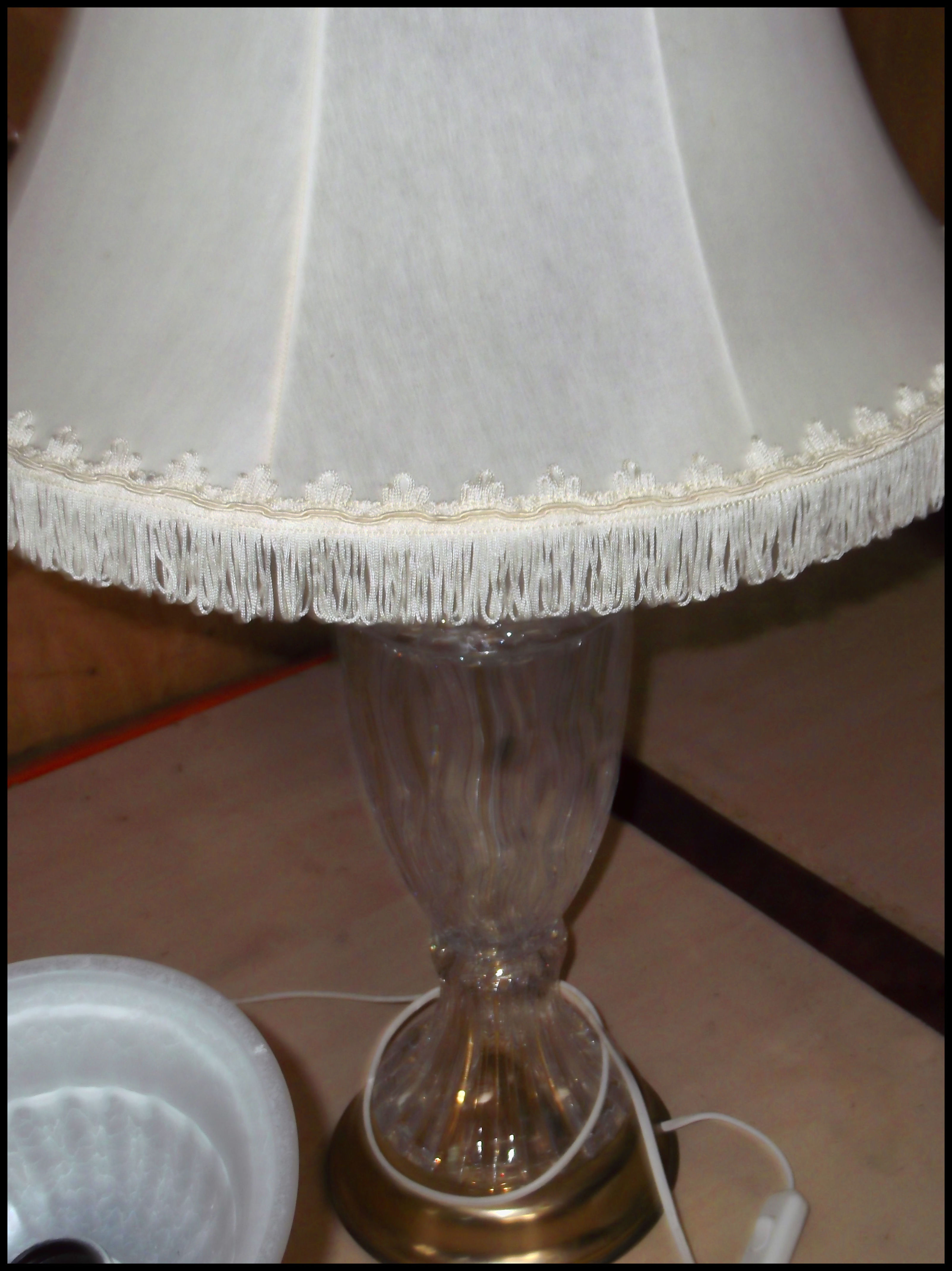 LAMPARA DE MESA2 PIE DE CRISTAL: Catálogo de Autodesguaces De Blas LAMPARA DE MESA2 PIE DE CRISTAL: Catálogo de Autodesguaces De Blas
