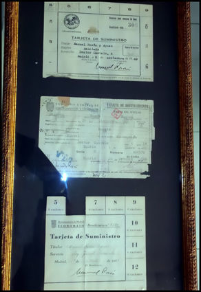 LOTE DE CARTILLAS DE RACIONAMIENTO ENMARCADAS: Catálogo de Autodesguaces De Blas LOTE DE CARTILLAS DE RACIONAMIENTO ENMARCADAS: Catálogo de Autodesguaces De Blas