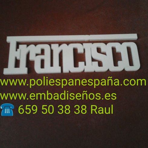Letras de poliespan: Productos de Embadiseños Letras de poliespan: Productos de Embadiseños
