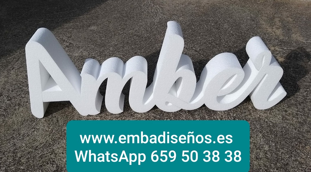 Nombres en 3D: Productos de Embadiseños Nombres en 3D: Productos de Embadiseños