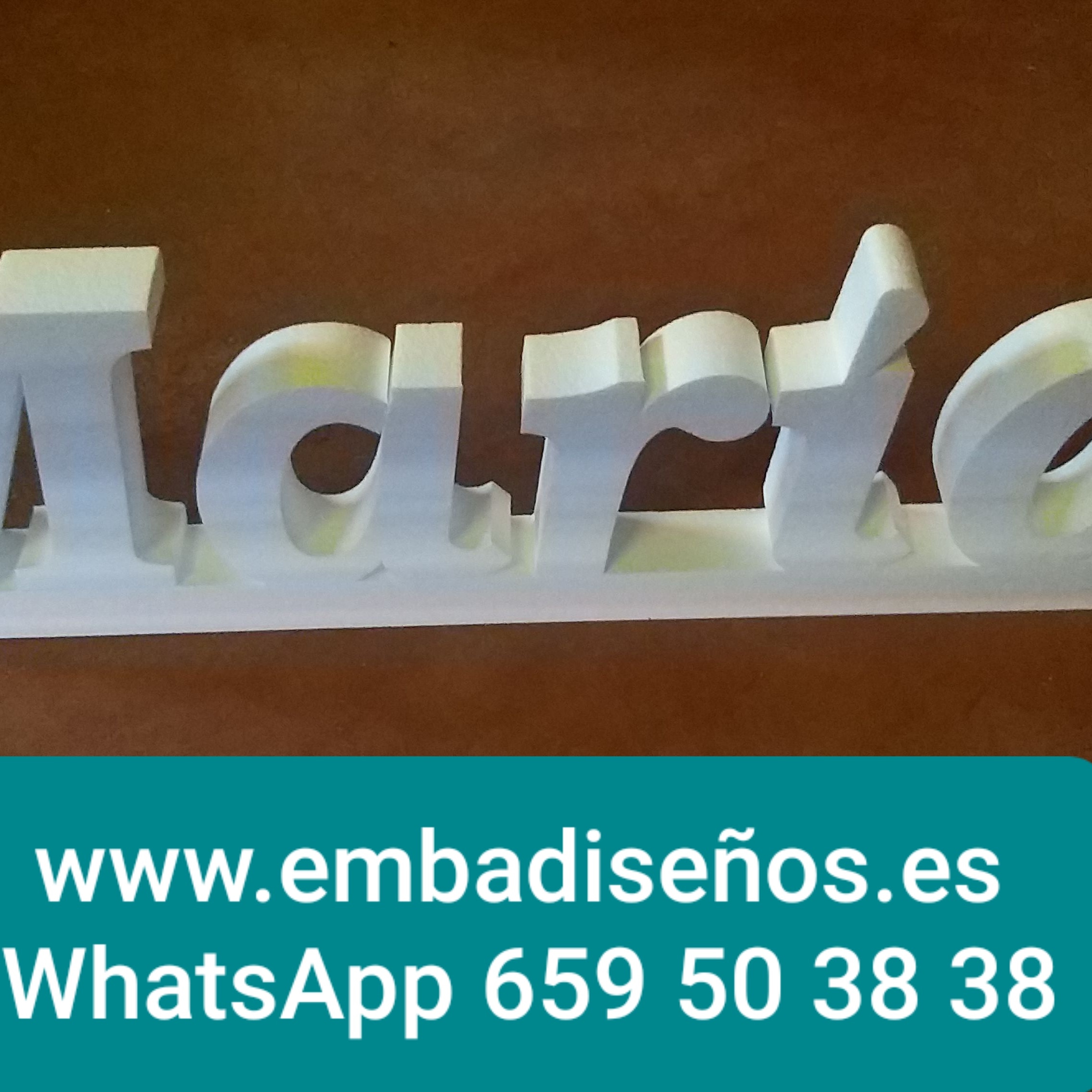Nombres en 3D para comuniones: Productos de Embadiseños Nombres en 3D para comuniones: Productos de Embadiseños