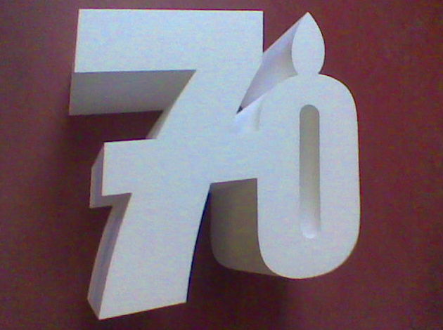 NUMEROS PARA ANIVERSARIOS Y CUMPLEAÑOS DE POLIESPAN ECONÓMICO EN 3D