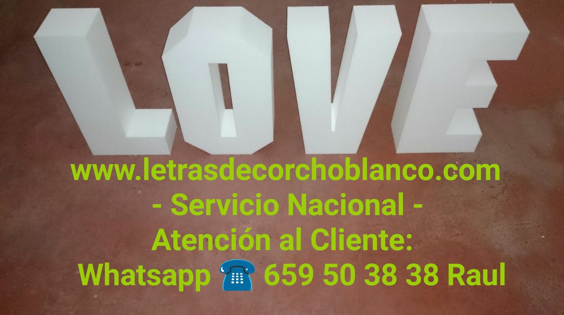 letras gigantes de poliespan madrid