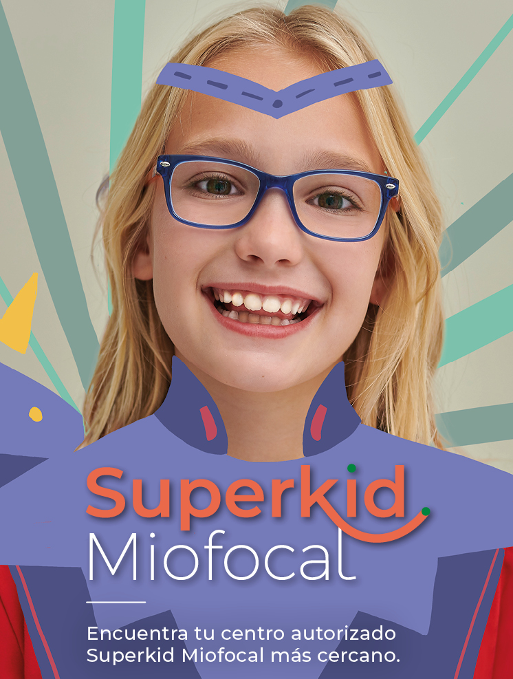 Frenar la miopía con gafas es posible.  Con las lentes Superkid Miofocal.