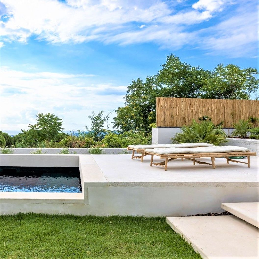 Piscina, mega losa, hormigón blanco, Piscina, mega losa, hormigón blanco,