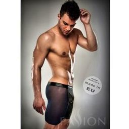 BOXER NEGRO 026 TRANSPARENTE LARGO LEATHER S/M BOXER NEGRO 026 TRANSPARENTE LARGO LEATHER S/M