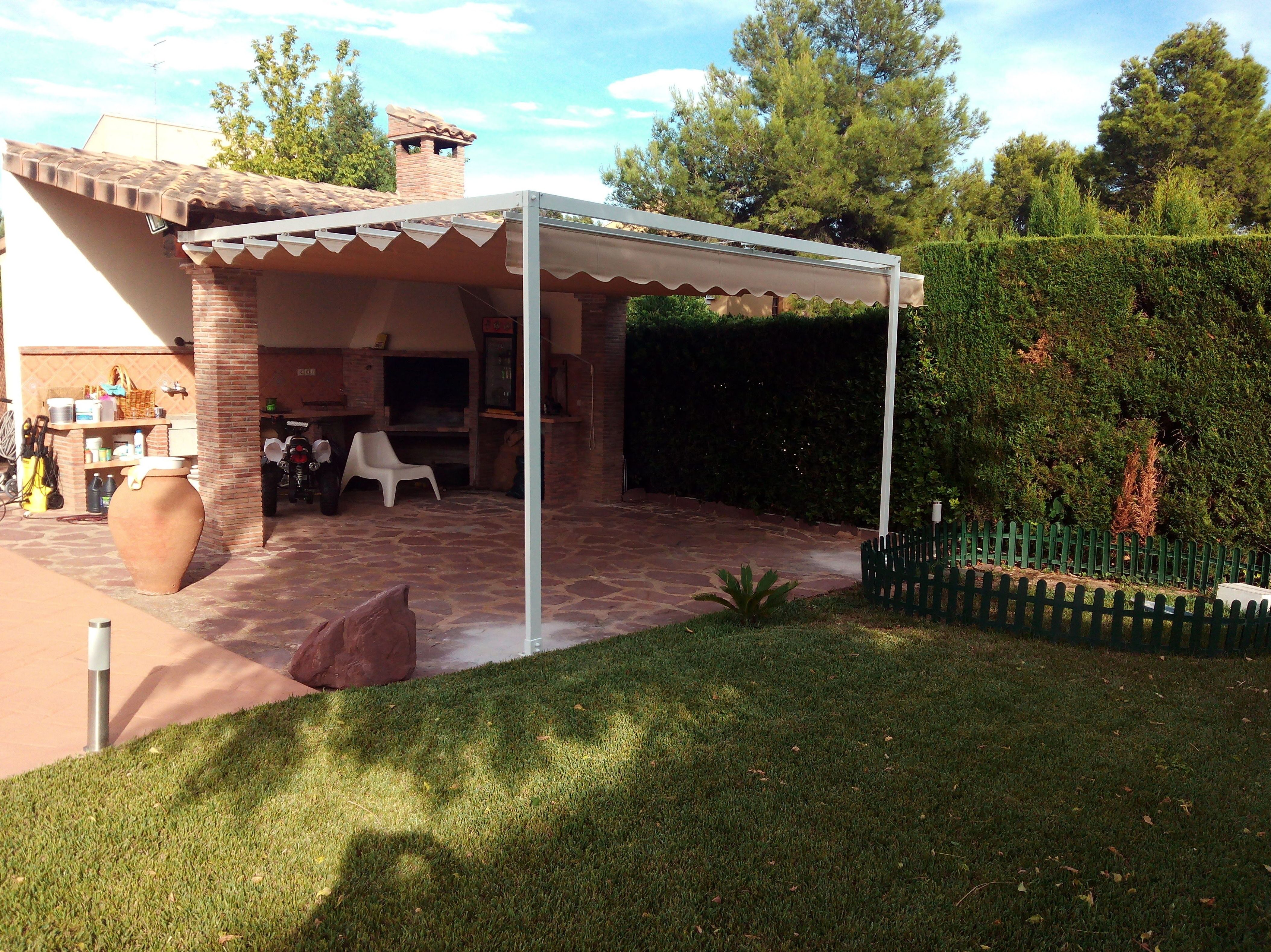 Toldo Plano con tela acrílica Toldo Plano con tela acrílica