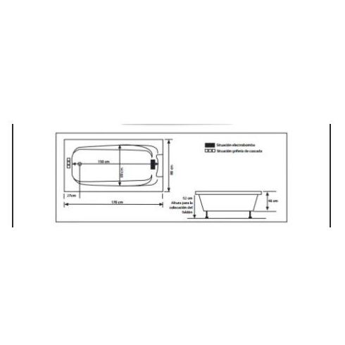 Modelo Bahía 170 x 0,80: Nuestros productos de Aqua Sistemas de Hidromasaje Modelo Bahía 170 x 0,80: Nuestros productos de Aqua Sistemas de Hidromasaje