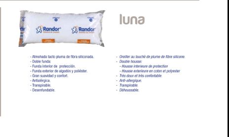Almohada modelo luna - Randor Almohada modelo luna - Randor