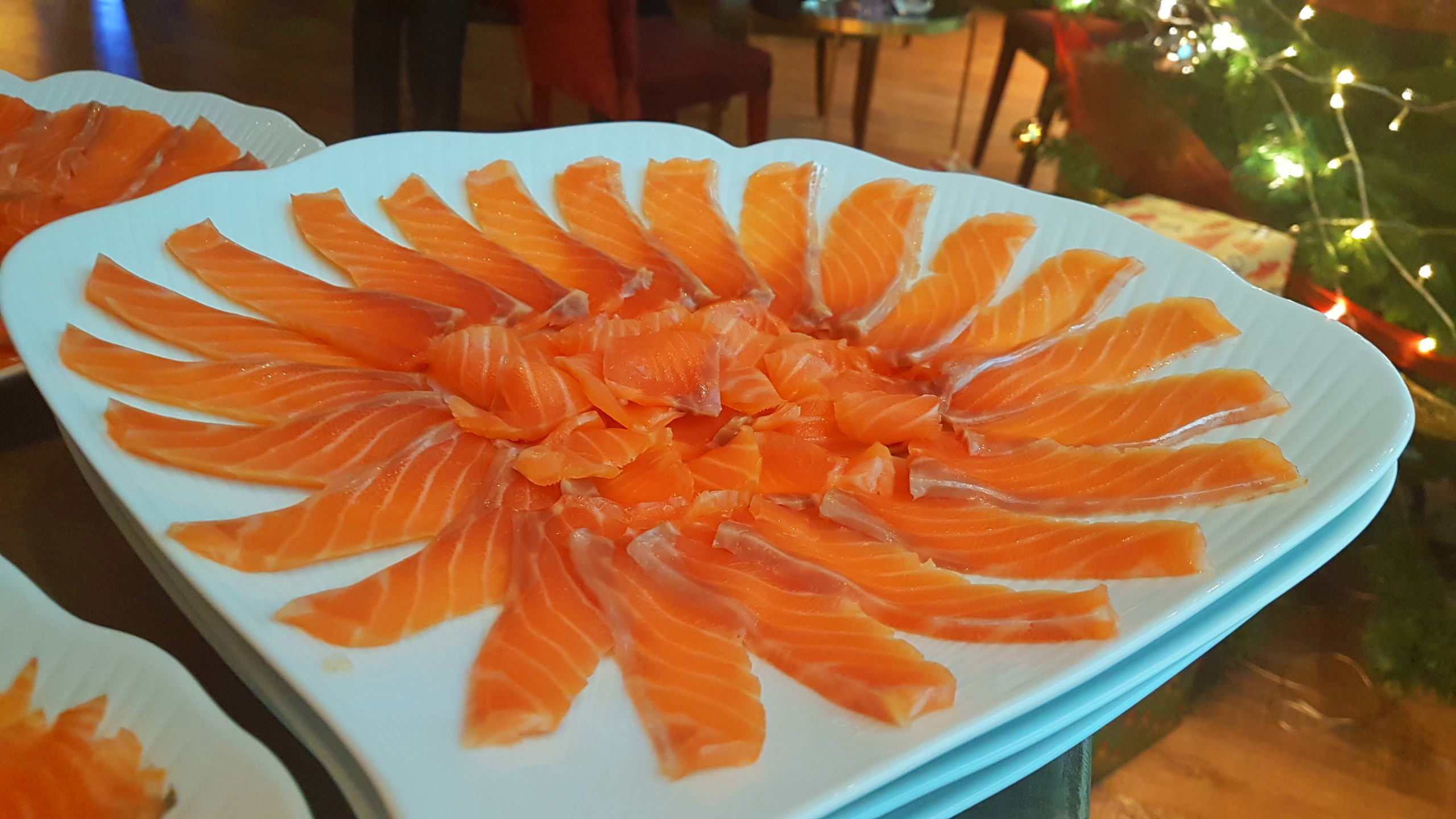 Plato de salmón ahumado Plato de salmón ahumado