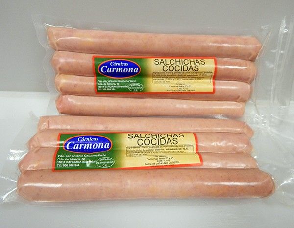 Salchichas cocidas: Productos de Cárnicas Carmona Salchichas cocidas: Productos de Cárnicas Carmona