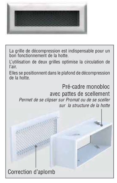 Rejilla con premarco blanca descompresión 180-70 mm: Catálogo de Chimeneas Ferrol Rejilla con premarco blanca descompresión 180-70 mm: Catálogo de Chimeneas Ferrol