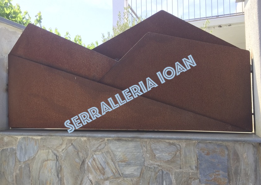 Valla chapa corten Valla chapa corten