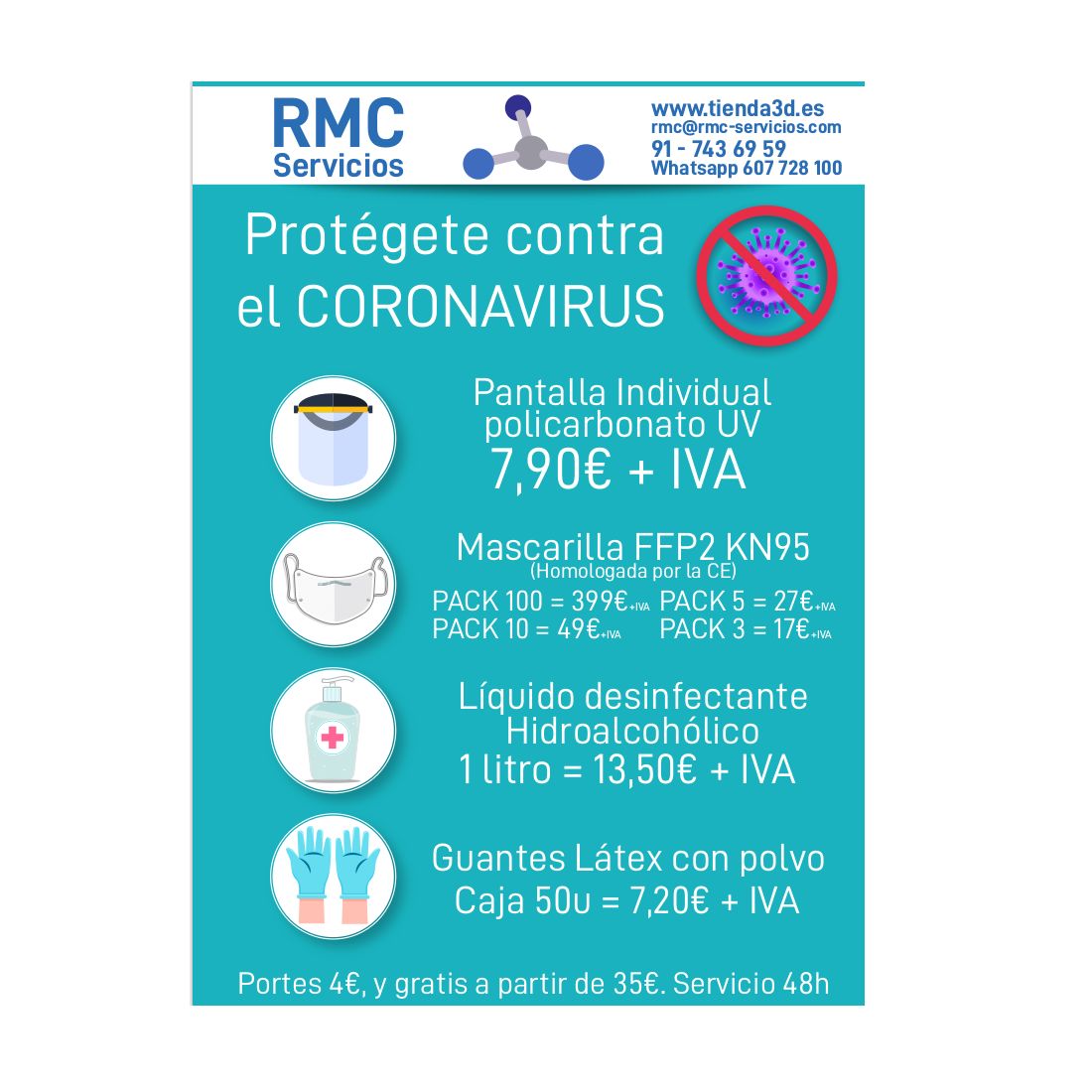 Protégete: Nuestros trabajos de 3D Distribución Documental, S.L - ( RMC Servicios ) Protégete: Nuestros trabajos de 3D Distribución Documental, S.L - ( RMC Servicios )