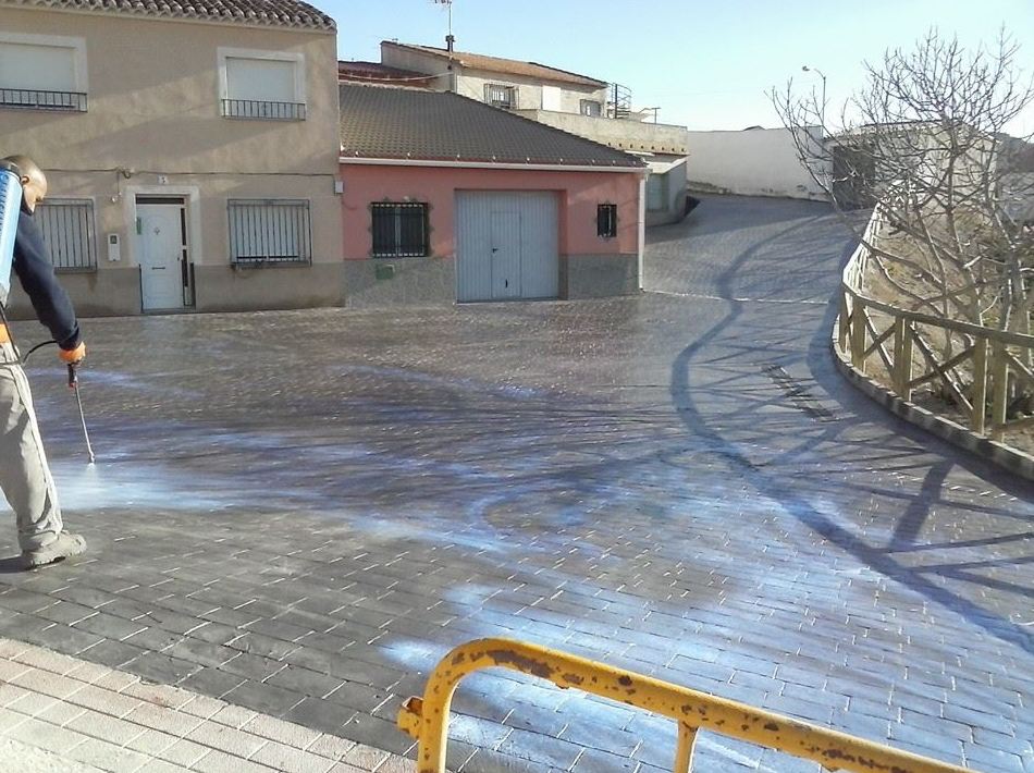 Pavimentos impresos y fratasados de Fortuna, Murcia