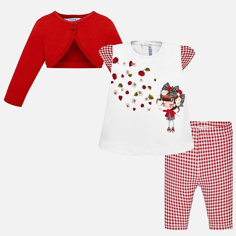 Conjunto 3 piezas niña vichy Conjunto 3 piezas niña vichy