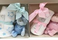 Manta estrellas con peluche Manta estrellas con peluche