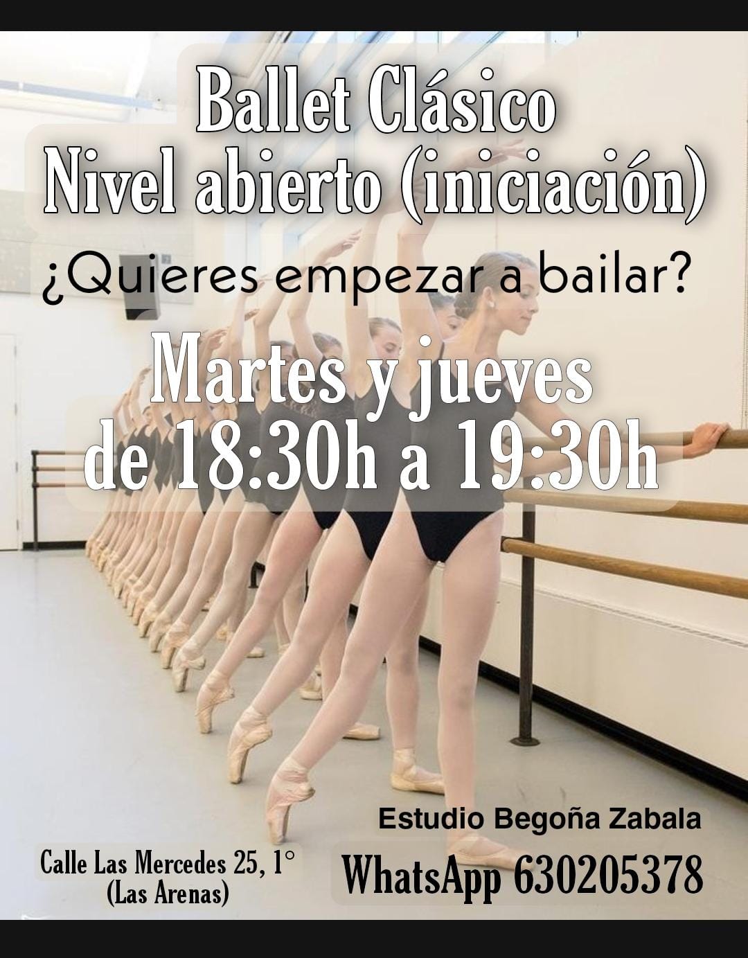 Ballet Clásico Nivel Abierto (Iniciación): Estudio de danza de Estudio de Danza Begoña Zabala Ballet Clásico Nivel Abierto (Iniciación): Estudio de danza de Estudio de Danza Begoña Zabala