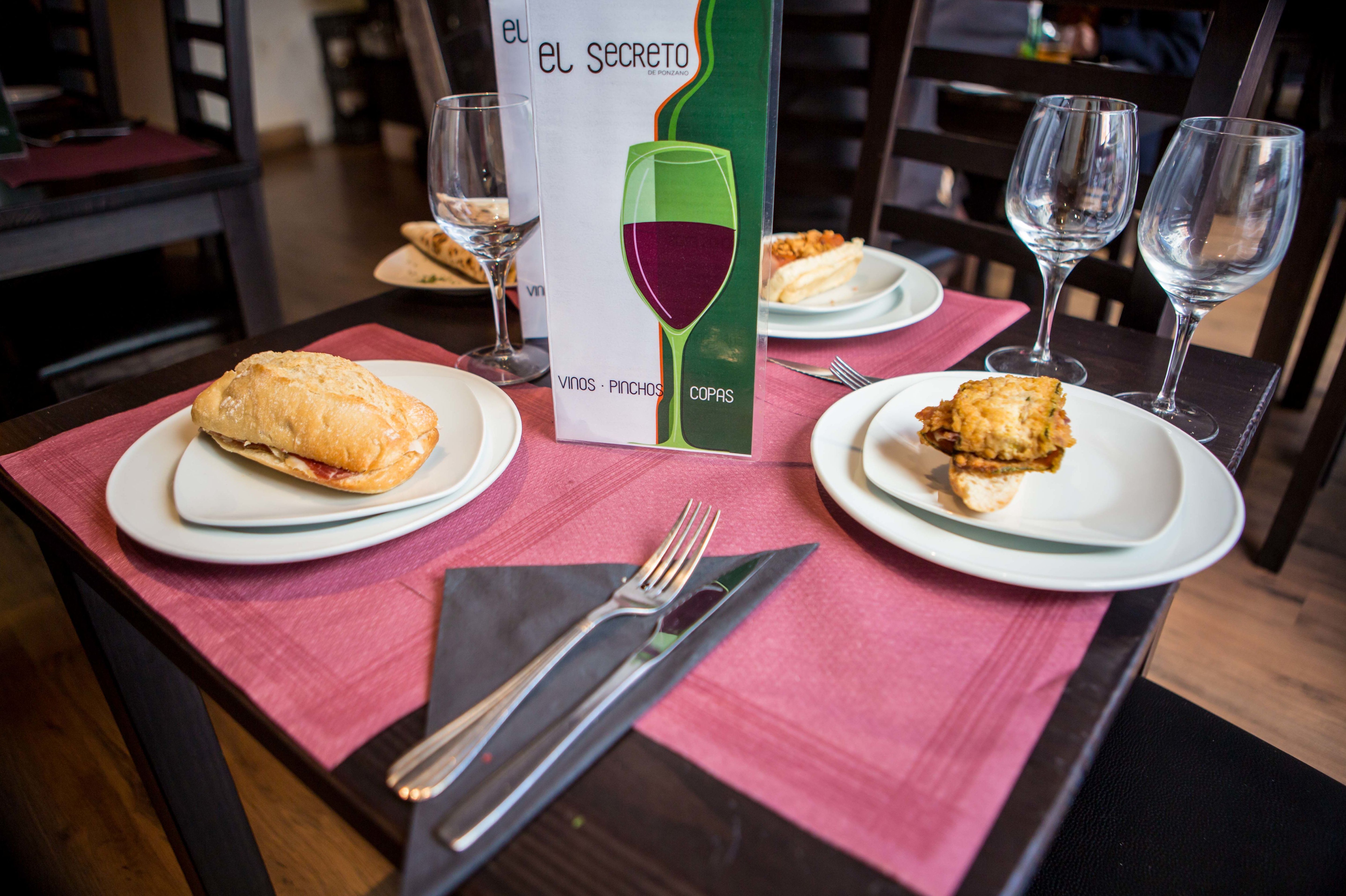 Pinchos fríos : Carta de El Secreto de Ponzano Pinchos fríos : Carta de El Secreto de Ponzano