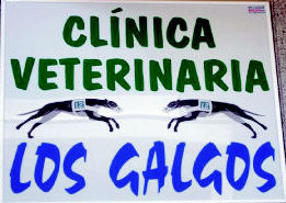 Letrero de la Clínica veterinaria Los Galgos Las Palmas de Gran Canaria http://www.clinica-veterinaria-losgalgos.es/es/