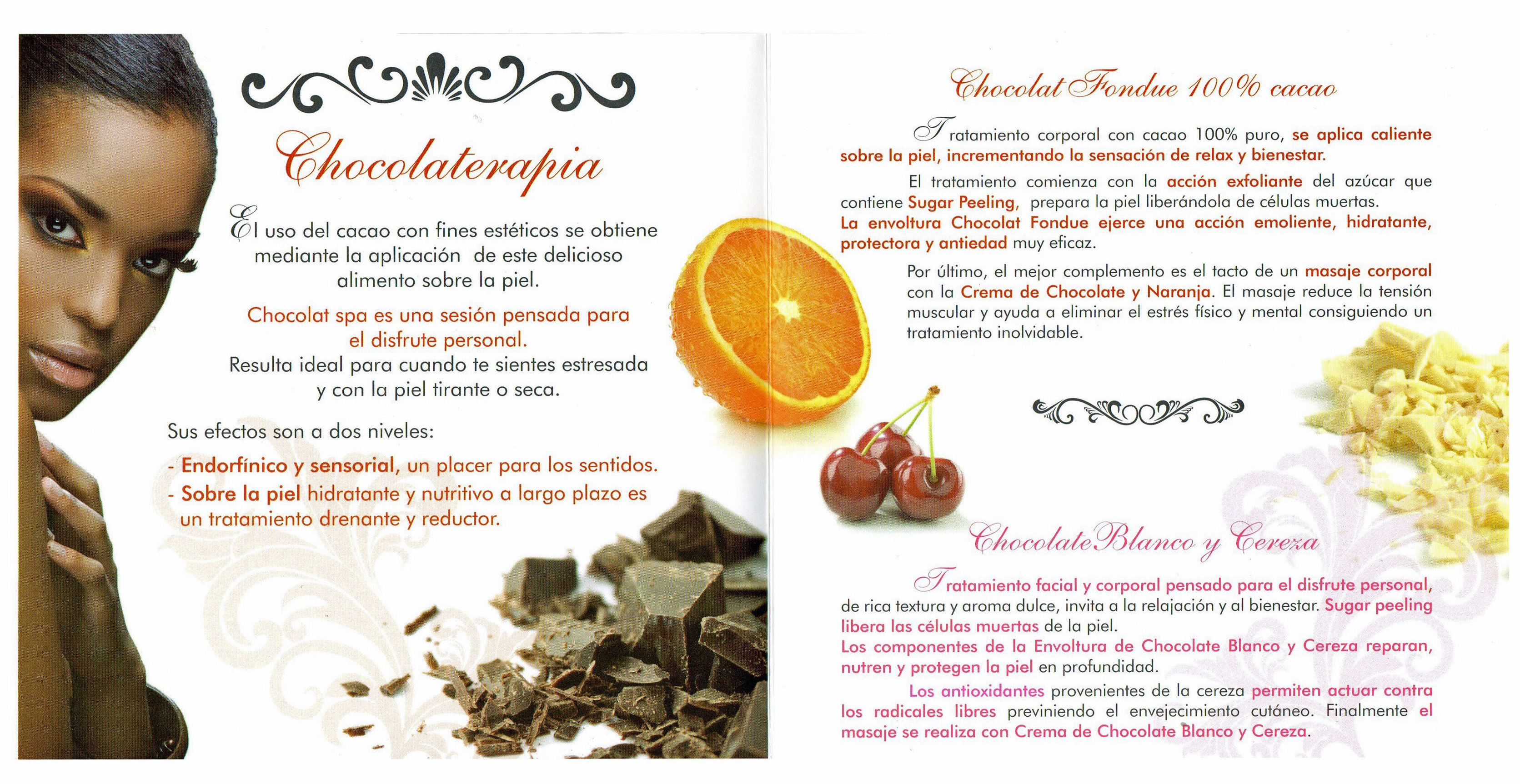 "EXPERIENCIA AL CHOCOLATE BLANCO Y CEREZA": TRATAMIENTOS de Bellesa i Benestar María "EXPERIENCIA AL CHOCOLATE BLANCO Y CEREZA": TRATAMIENTOS de Bellesa i Benestar María