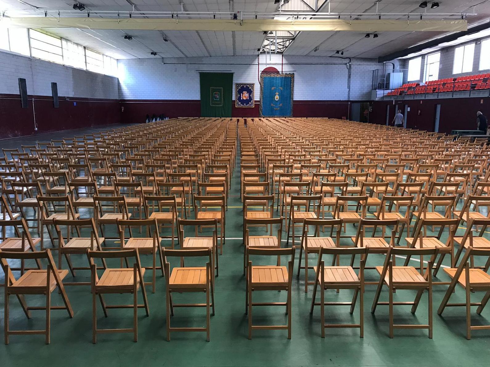 Alquiler sillas graduación Policía Nacional 