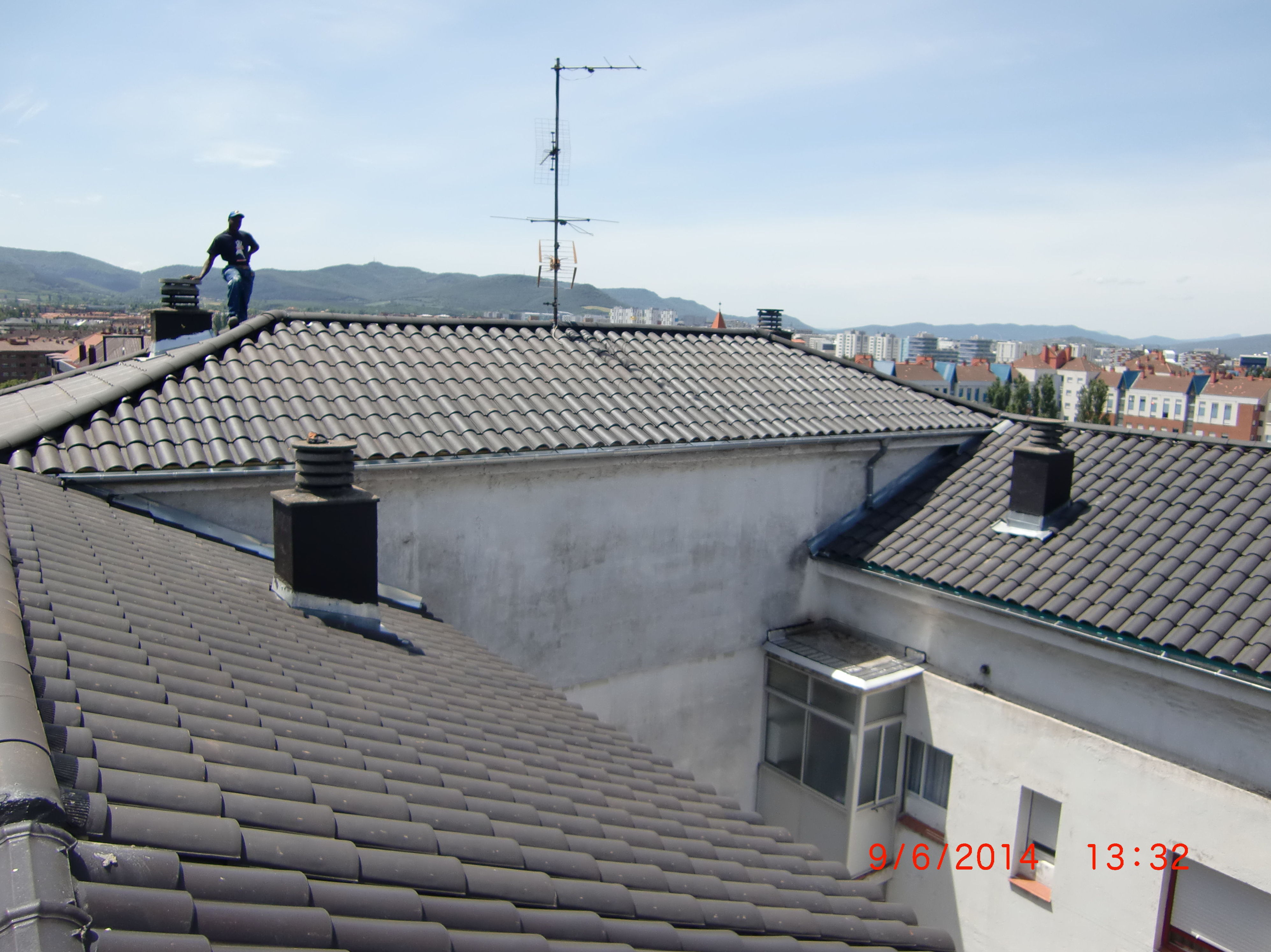 Rehabilitación de tejado en la calle Chile, 6 Vitoria-Gasteiz después de la obra