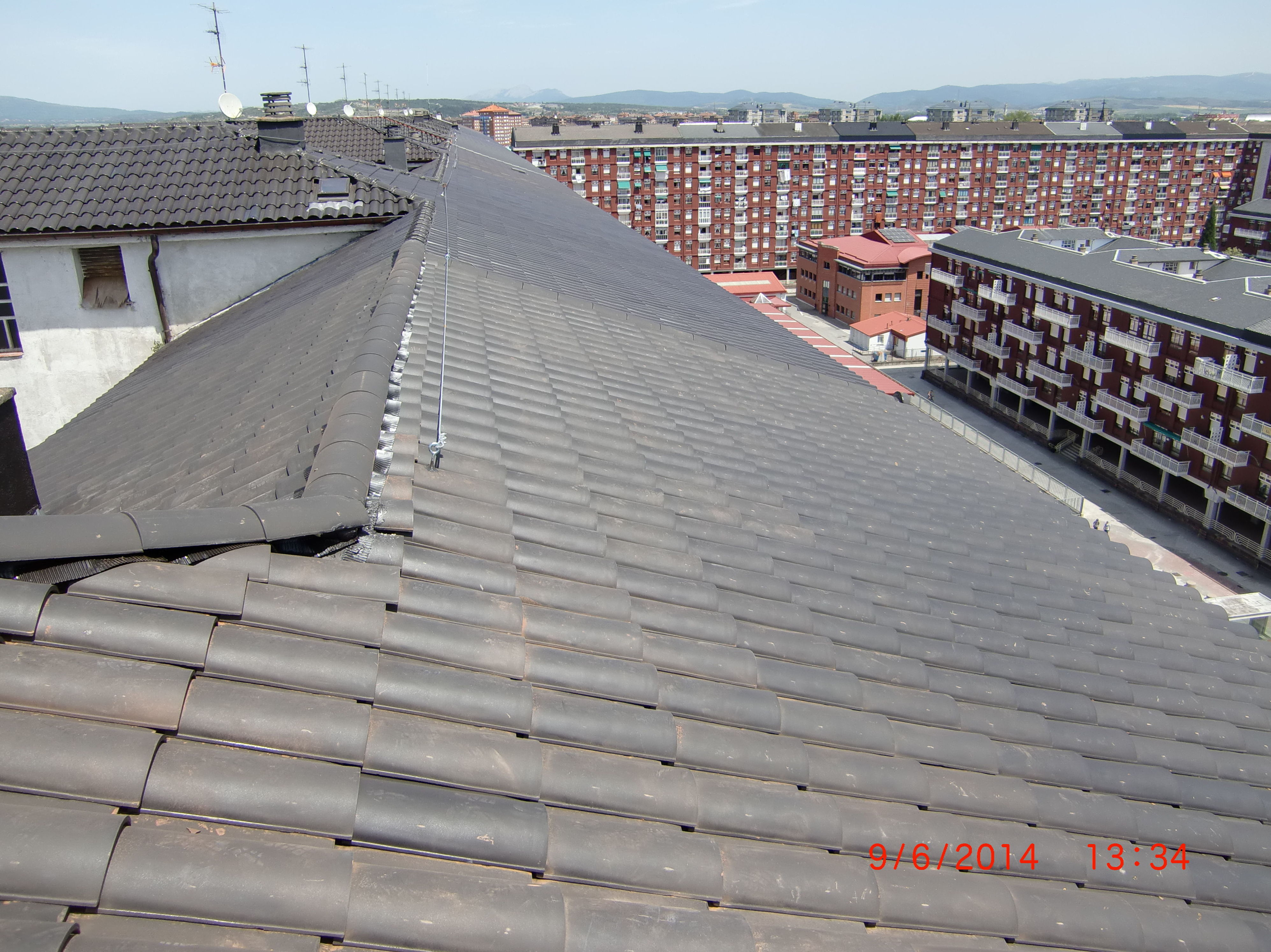 Rehabilitación de tejado en la calle Chile, 6 Vitoria-Gasteiz después de la obra