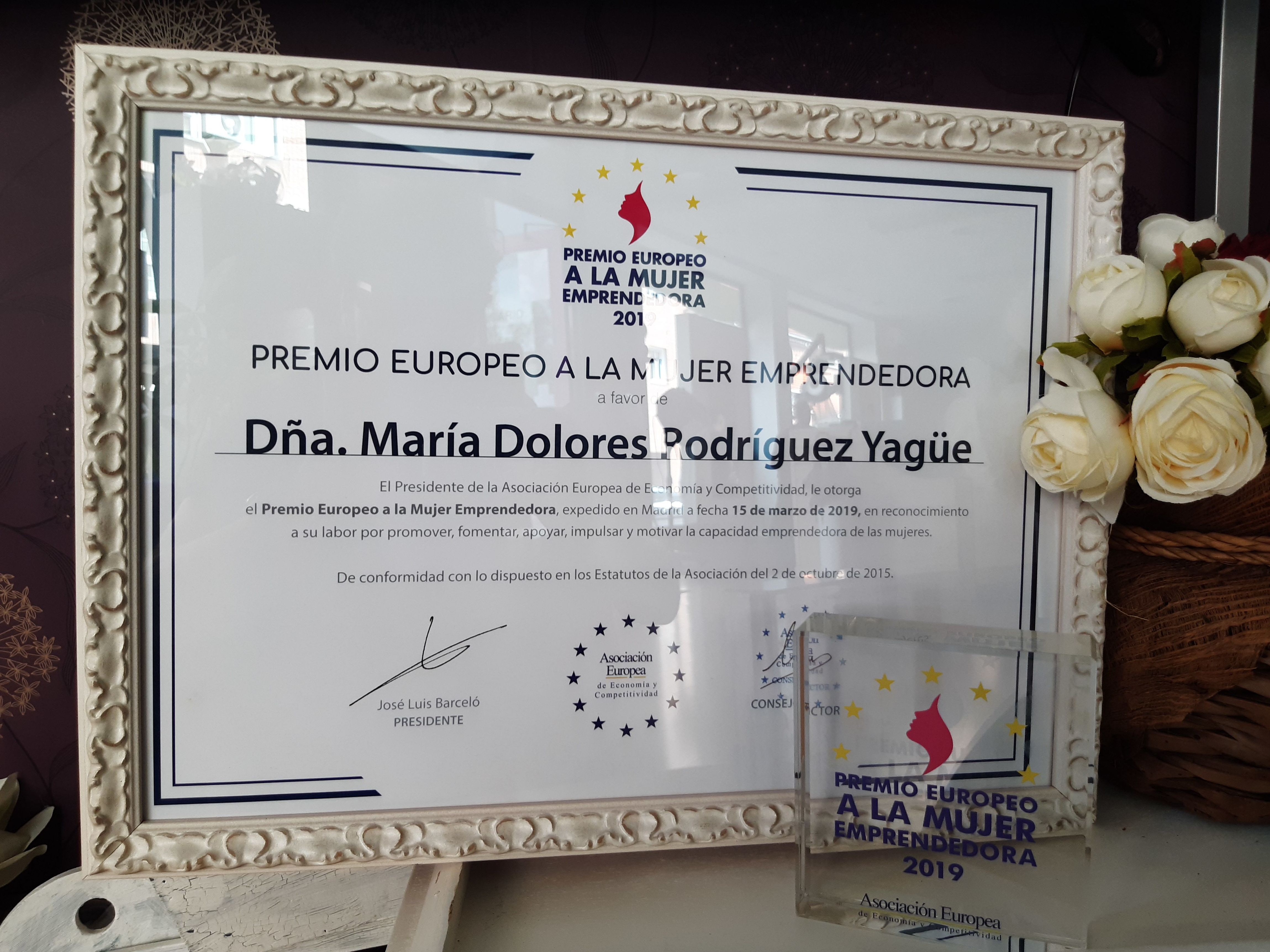 AEDEEC reconoce a Academia Vevey con el premio Europeo a la Mujer Emprendedora