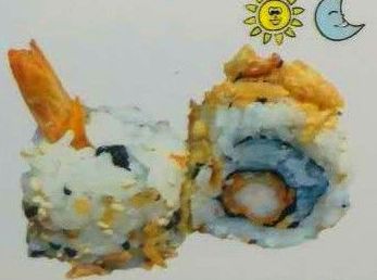 Tempura langostino con cebolla Tempura langostino con cebolla