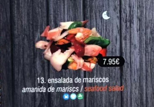 Ensalada de mariscos: Carta de Sushi Time Buffet Libre Ensalada de mariscos: Carta de Sushi Time Buffet Libre
