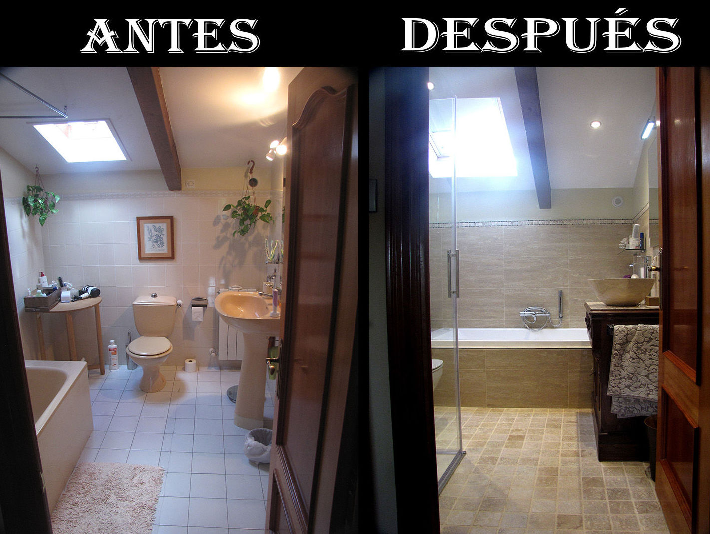 BAÑO - ANTES Y DESPUÉS