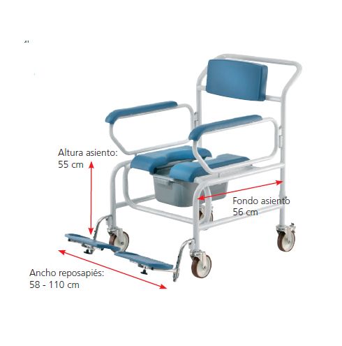 Silla ducha XXL Samoa AD546XL: Productos de Ortopedia Hospitalet Silla ducha XXL Samoa AD546XL: Productos de Ortopedia Hospitalet