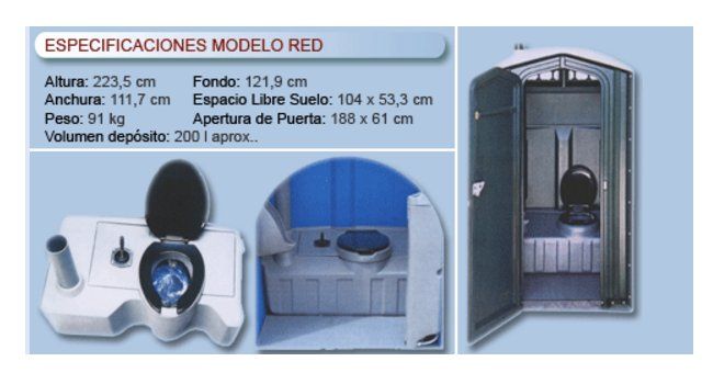 Modelo Red o Red con lavamanos Modelo Red o Red con lavamanos