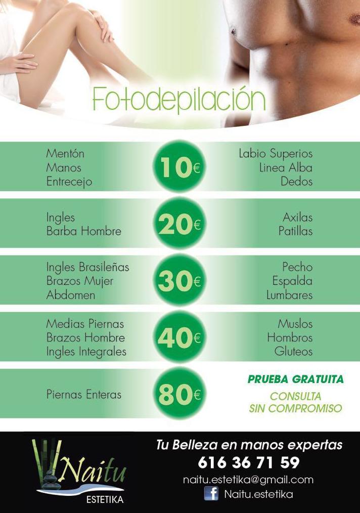 Fotodepilación: Servicios de Peluquería Marsun Fotodepilación: Servicios de Peluquería Marsun