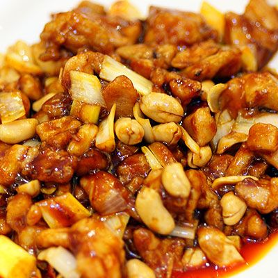 Pollo con almendras Pollo con almendras