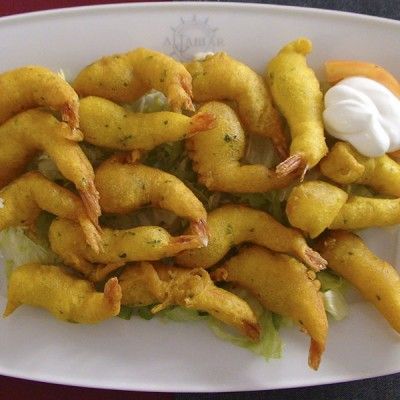 Langostinos rebozados Langostinos rebozados