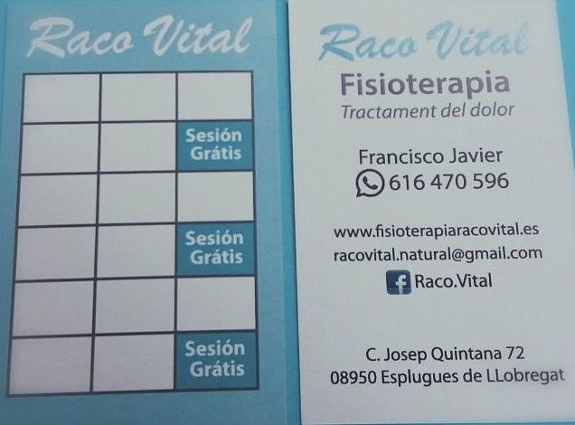 Oferta especial : Tratamientos de Racó Vital Oferta especial : Tratamientos de Racó Vital