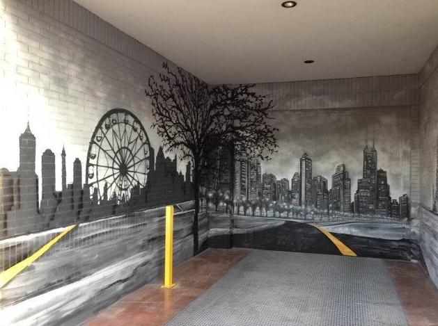 Mural Artístico entrada garaje Mural Artístico entrada garaje