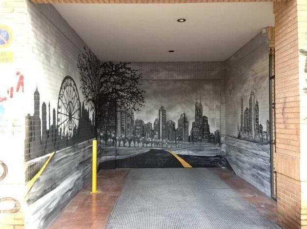 Mural Artístico entrada garaje Mural Artístico entrada garaje