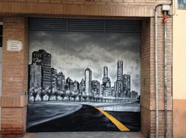 Mural Artístico entrada garaje Mural Artístico entrada garaje
